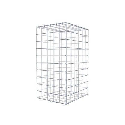 Gabione 100 cm x 60 cm x 50 cm (L x H x T), Maschenweite 10 cm x 10 cm, C-Ring