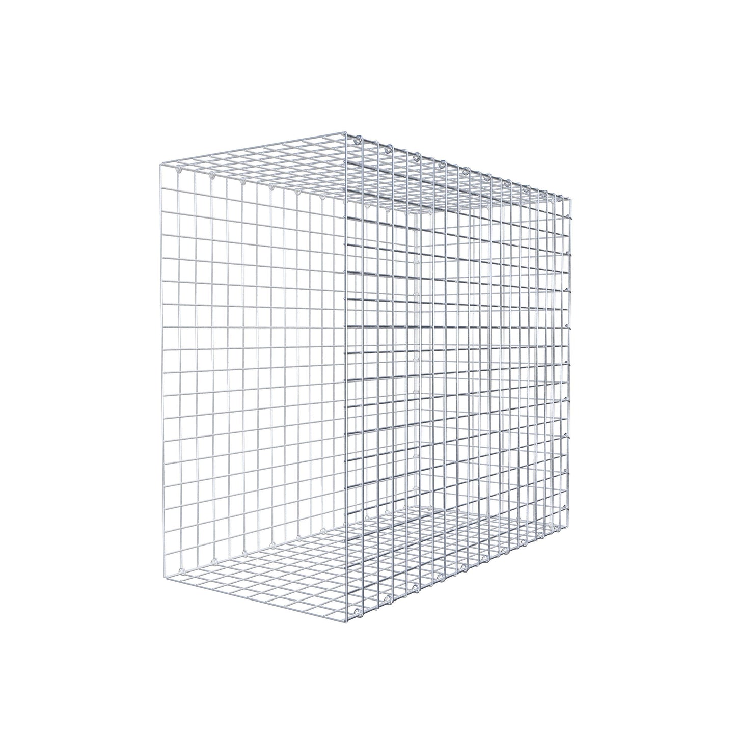 Monteret gabion type 2 100 cm x 90 cm x 50 cm (L x H x D), maskestørrelse 5 cm x 5 cm, C-ring