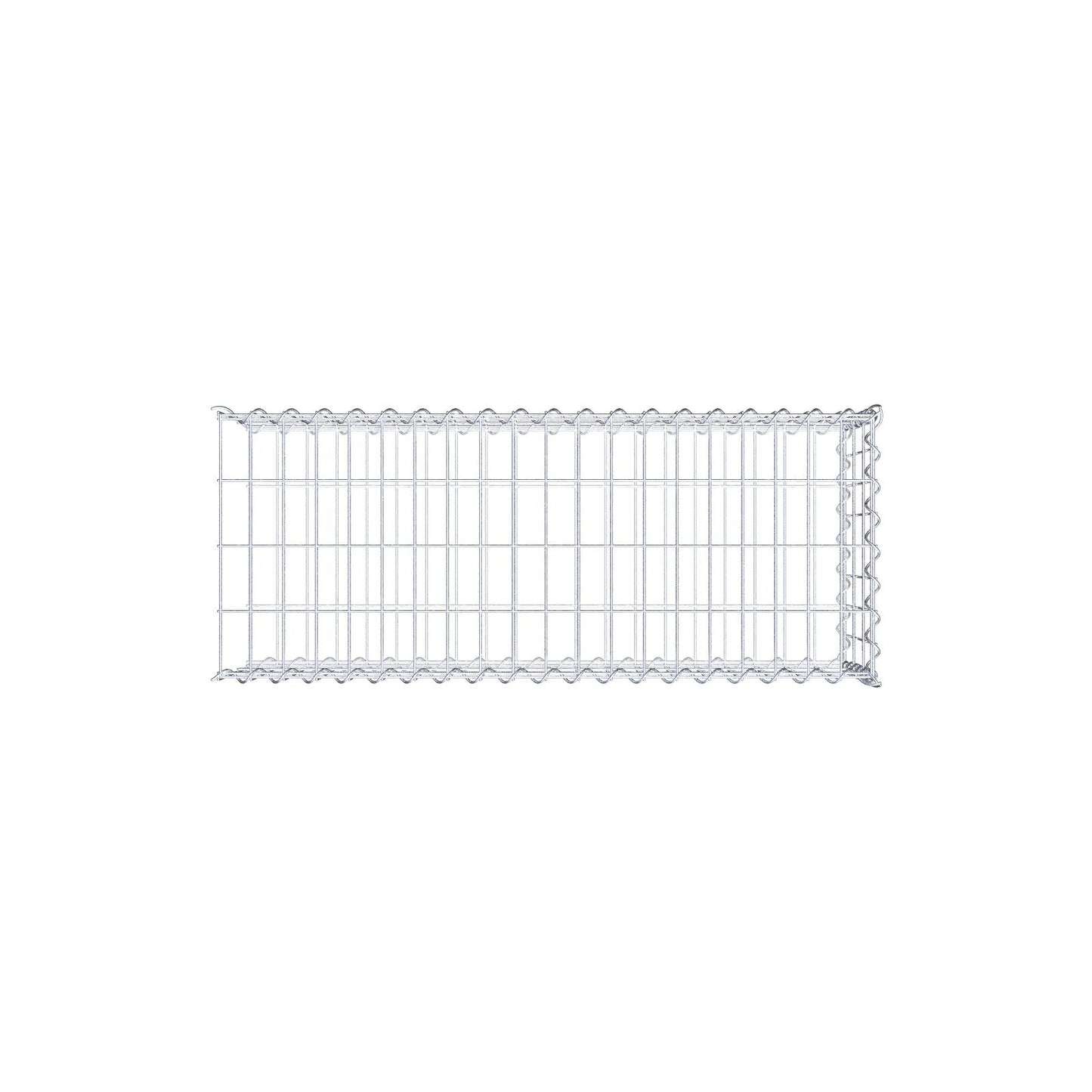 Gabbione aggiuntivo tipo 2 100 cm x 30 cm x 40 cm (L x A x P), maglia 5 cm x 10 cm, spirale