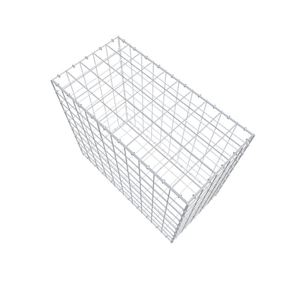Gabione 100 cm x 90 cm x 50 cm (L x H x T), Maschenweite 10 cm x 10 cm, C-Ring