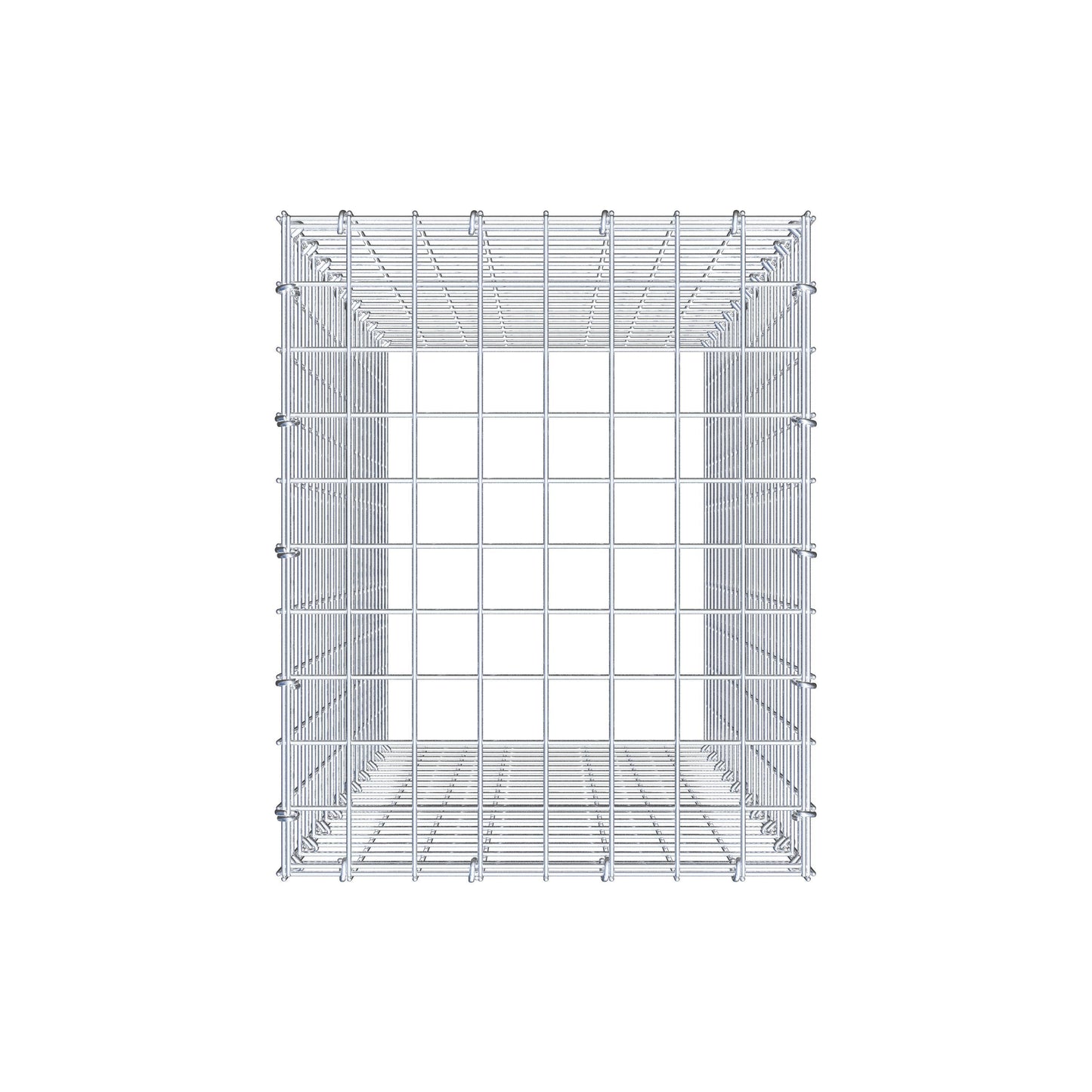 Gabião Tipo 3 100 cm x 40 cm x 50 cm (C x A x P), malhagem 5 cm x 5 cm, anel C