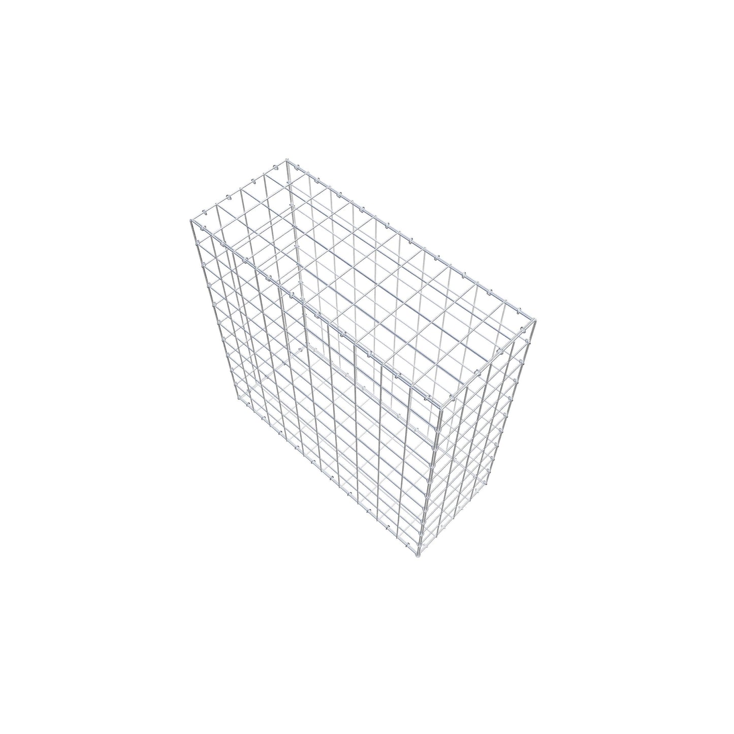 Gabione 100 cm x 100 cm x 40 cm (L x H x T), Maschenweite 10 cm x 10 cm, C-Ring