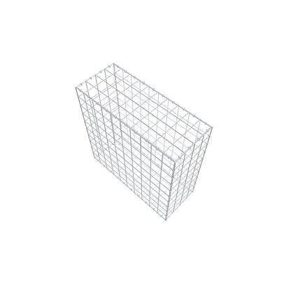 Gabione 100 cm x 100 cm x 40 cm (L x H x T), Maschenweite 10 cm x 10 cm, C-Ring