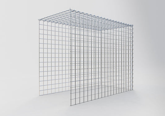 Anbaugabione Typ 4 100 cm x 80 cm x 50 cm (L x H x T), Maschenweite 5 cm x 5 cm, Spirale