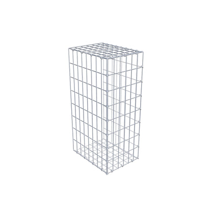 Anbaugabione Typ 2 80 cm x 40 cm x 30 cm, Maschenweite 5 cm x 10 cm, C-Ring