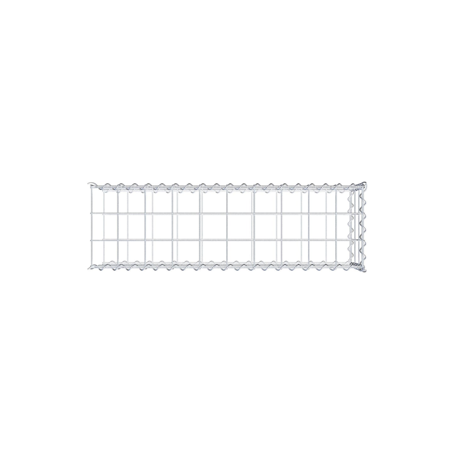 Anbaugabione Typ 2 100 cm x 30 cm x 30 cm (L x H x T), Maschenweite 10 cm x 10 cm, Spirale