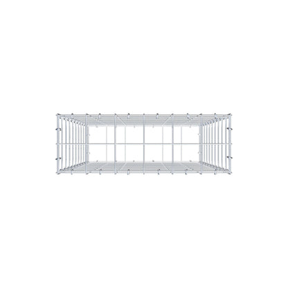 Gabion 100 cm x 60 cm x 20 cm (L x H x D), mesh size 10 cm x 10 cm, C-ring