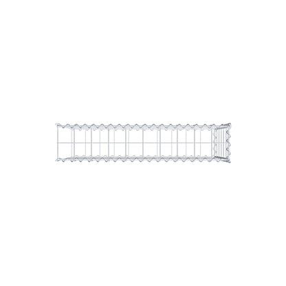 Gabion rapporté type 2 100 cm x 60 cm x 20 cm (L x H x P), mailles 10 cm x 10 cm, spirale