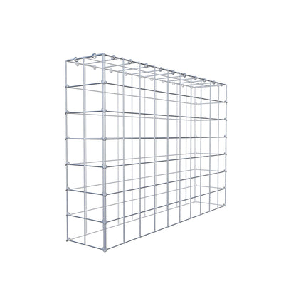 Monteret gabion type 3 100 cm x 70 cm x 20 cm (L x H x D), maskestørrelse 10 cm x 10 cm, C-ring