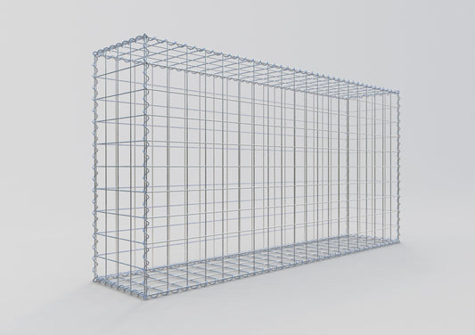 Gabione 200 cm x 100 cm x 40 cm (L x H x T), Maschenweite 10 cm x 10 cm, Spirale