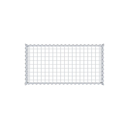 Anbaugabione Typ 3 100 cm x 20 cm x 50 cm (L x H x T), Maschenweite 5 cm x 5 cm, Spirale