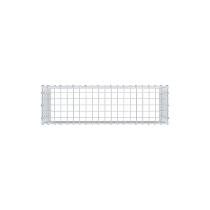 Anbaugabione Typ 3 100 cm x 50 cm x 30 cm (L x H x T), Maschenweite 5 cm x 5 cm, C-Ring