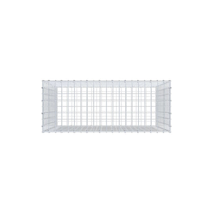 Gabion 100 cm x 90 cm x 40 cm (L x H x D), mesh size 5 cm x 5 cm, C-ring