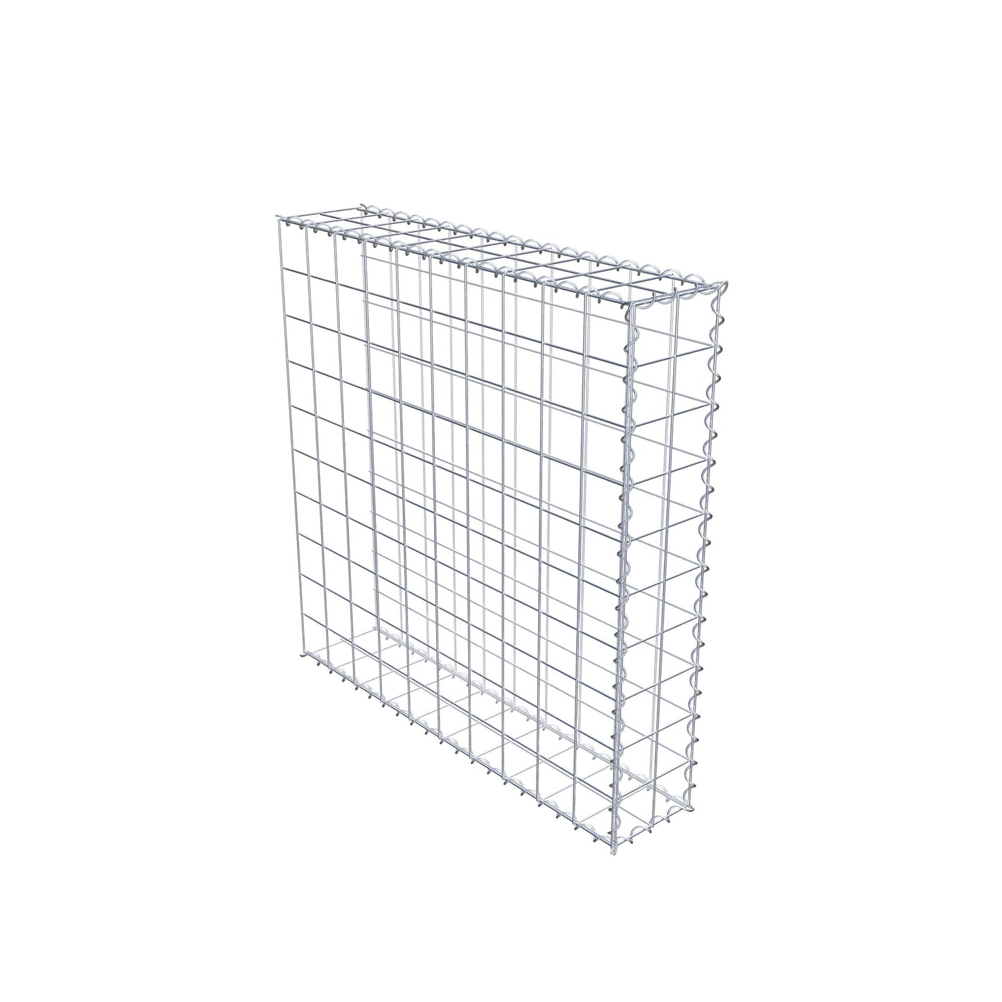 Anbaugabione Typ 2 100 cm x 100 cm x 20 cm (L x H x T), Maschenweite 10 cm x 10 cm, Spirale