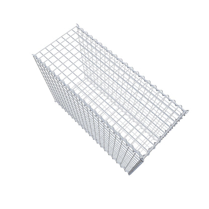 Opvokset gabion type 2 100 cm x 70 cm x 40 cm (L x H x D), maskestørrelse 5 cm x 5 cm, spiral