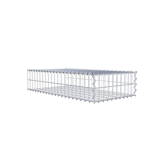 Opvokset gabion type 2 100 cm x 20 cm x 50 cm (L x H x D), maskestørrelse 5 cm x 10 cm, spiral