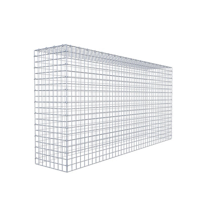 Monteret gabion type 3 200 cm x 100 cm x 40 cm (L x H x D), maskestørrelse 5 cm x 5 cm, C-ring
