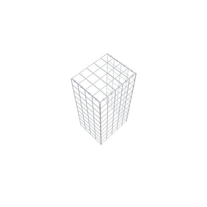 Monteret gabion type 4 100 cm x 40 cm x 50 cm (L x H x D), maskestørrelse 10 cm x 10 cm, C-ring