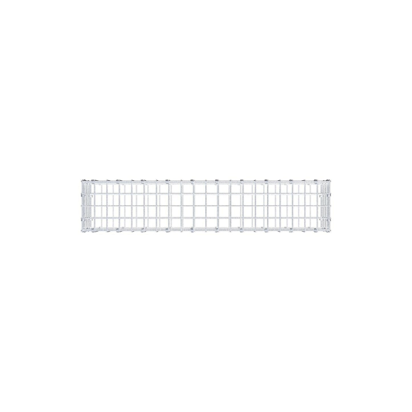 Gabion 100 cm x 20 cm x 20 cm (L x H x D), maskestørrelse 5 x 5 cm, spiralring