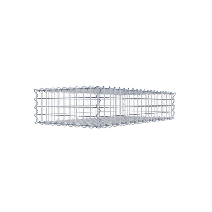 Gabion 100 cm x 20 cm x 50 cm (L x H x D), mesh size 5 cm x 5 cm, spiral