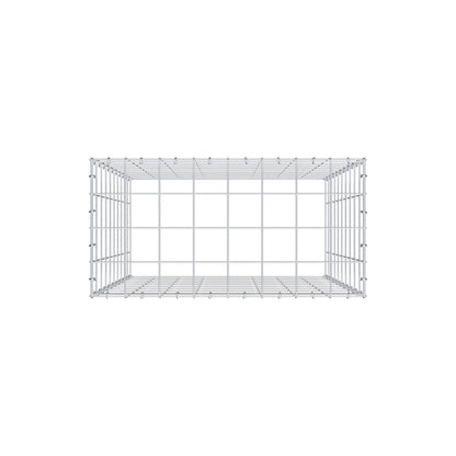 Monteret gabion type 3 100 cm x 80 cm x 40 cm (L x H x D), maskestørrelse 10 cm x 10 cm, C-ring