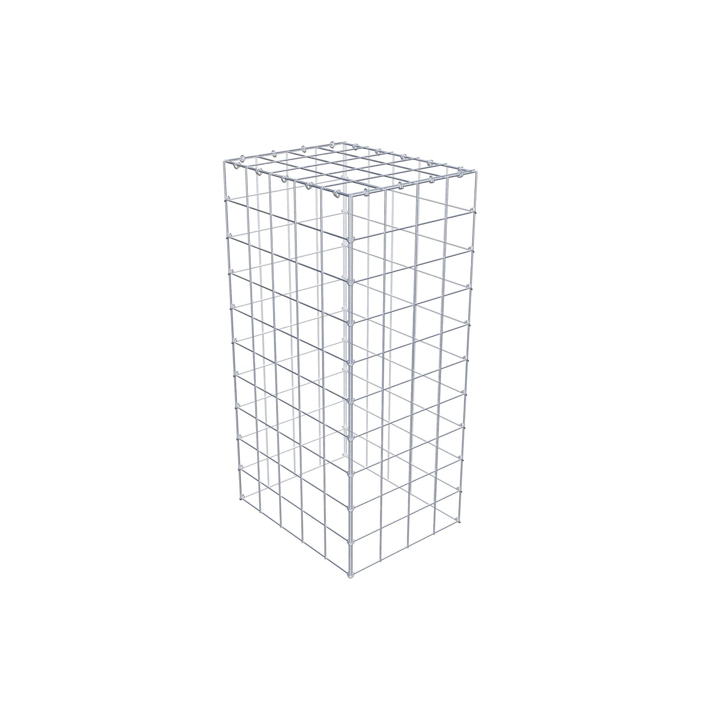 Type 3 oplegkorf 100 cm x 50 cm x 40 cm (L x H x D), maaswijdte 10 cm x 10 cm, C-ring
