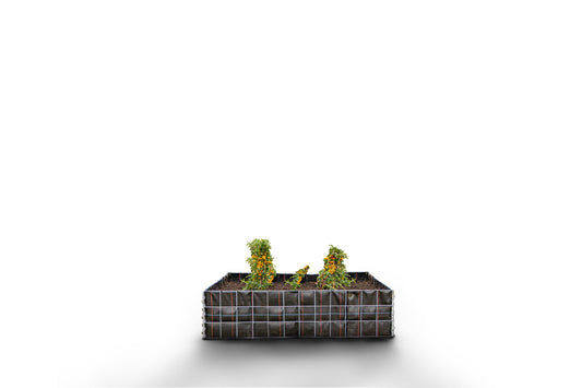 Raised bed square without stones 120 cm x 30 cm x 50 cm
