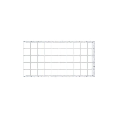 Monteret gabion type 4 100 cm x 20 cm x 50 cm (L x H x D), maskestørrelse 10 cm x 10 cm, C-ring