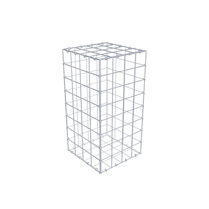 Gabione 80 cm x 40 cm x 40 cm (L x H x T), Maschenweite 10 cm x 10 cm, C-Ring