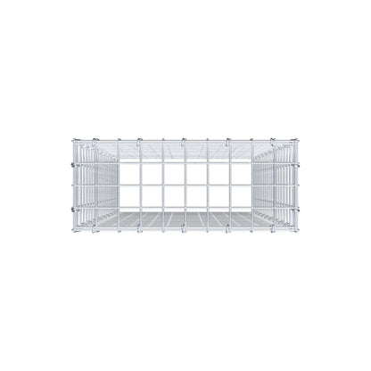 Anbaugabione Typ 3 100 cm x 50 cm x 20 cm (L x H x T), Maschenweite 5 cm x 5 cm, C-Ring