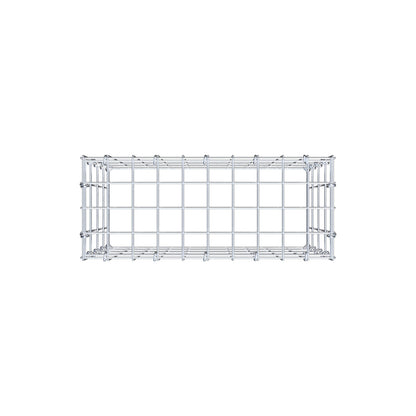 Fourche rapportée type 3 50 cm x 40 cm x 20 cm (L x H x P), mailles 5 cm x 10 cm, anneau C