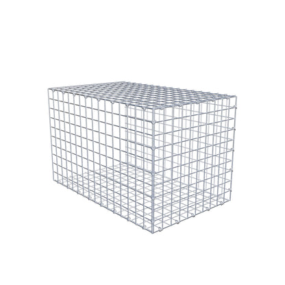 Mounted gabion type 2 80 cm x 50 cm x 50 cm (L x H x D), mesh size 5 cm x 5 cm, C-ring