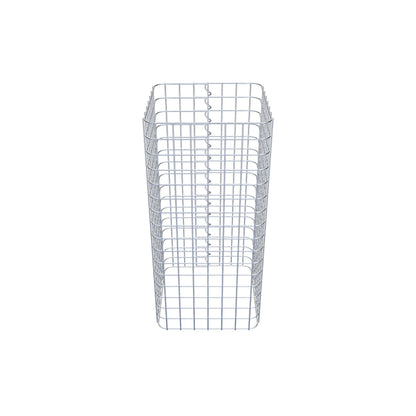 Gabionpelare, kantig 37 cm x 37 cm, 80 cm hög, MW 5 cm x 5 cm