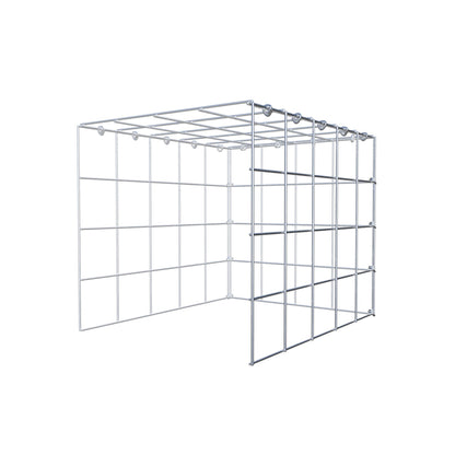 Mounted gabion type 4 50 cm x 40 cm x 40 cm (L x H x D), mesh size 10 cm x 10 cm, C-ring