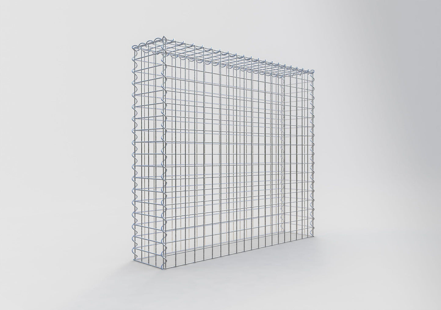 Opvokset gabion type 3 100 cm x 90 cm x 20 cm (L x H x D), maskestørrelse 5 cm x 5 cm, spiral