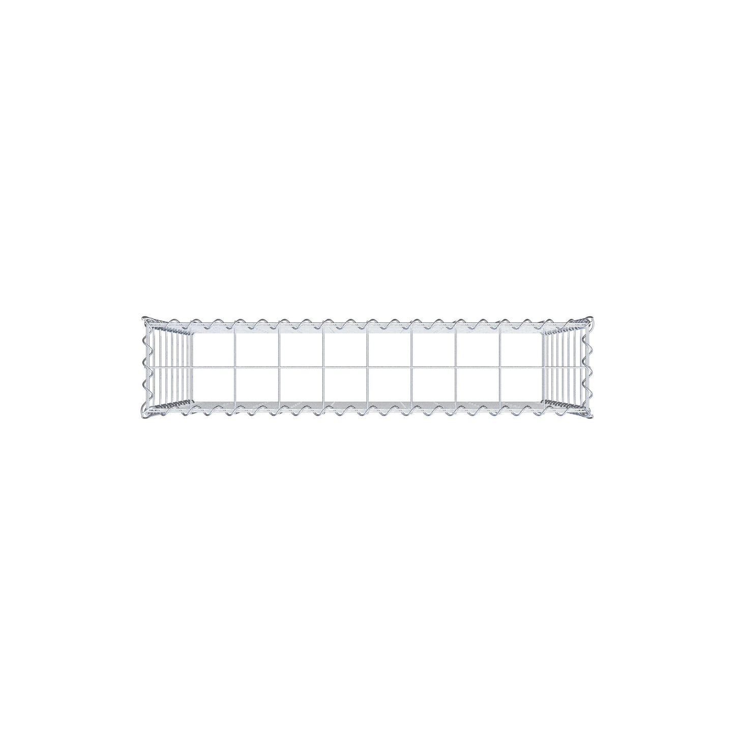 Opvokset gabion type 3 100 cm x 80 cm x 20 cm (L x H x D), maskestørrelse 10 cm x 10 cm, spiral