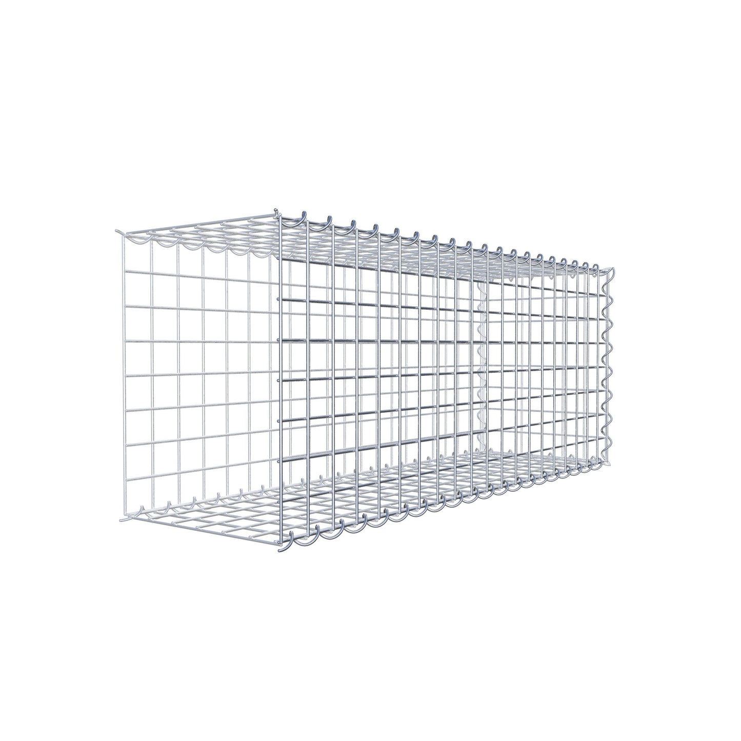 Anbaugabione Typ 2 100 cm x 40 cm x 30 cm (L x H x T), Maschenweite 5 cm x 5 cm, Spirale