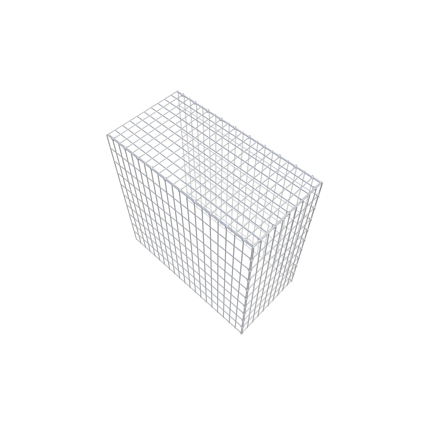 Monteret gabion type 4 100 cm x 100 cm x 50 cm (L x H x D), maskestørrelse 5 cm x 10 cm, C-ring