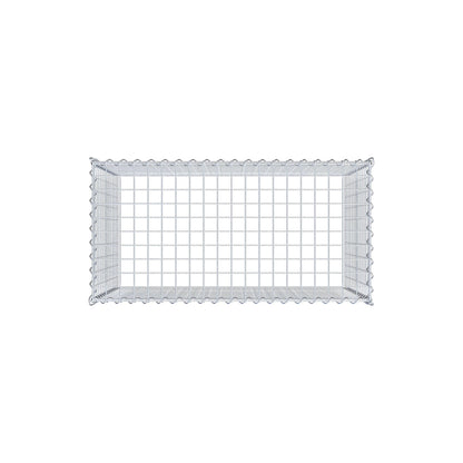 Opvokset gabion type 3 100 cm x 70 cm x 50 cm (L x H x D), maskestørrelse 5 cm x 5 cm, spiral