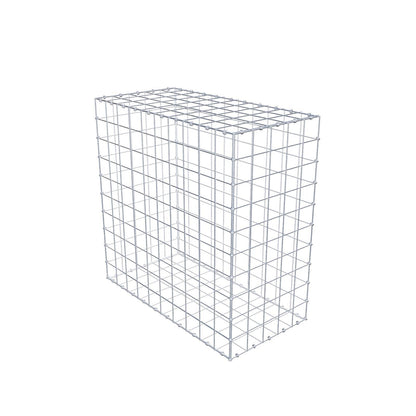 Gabione 100 cm x 100 cm x 50 cm (L x H x T), Maschenweite 10 x 10 cm, Spiralring