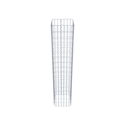 Gabionsøjle firkantet 32 ​​cm x 32 cm, 160 cm højde, MW 5 cm x 10 cm