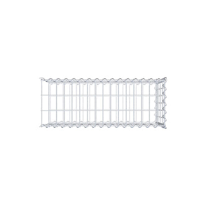 Opvokset gabion type 2 80 cm x 40 cm x 30 cm (L x H x D), maskestørrelse 5 cm x 10 cm, spiral