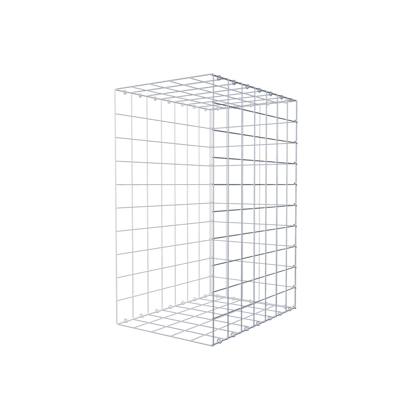 Gabbione aggiuntivo di tipo 2 100 cm x 70 cm x 50 cm (L x H x P), maglia 10 cm x 10 cm, anello a C