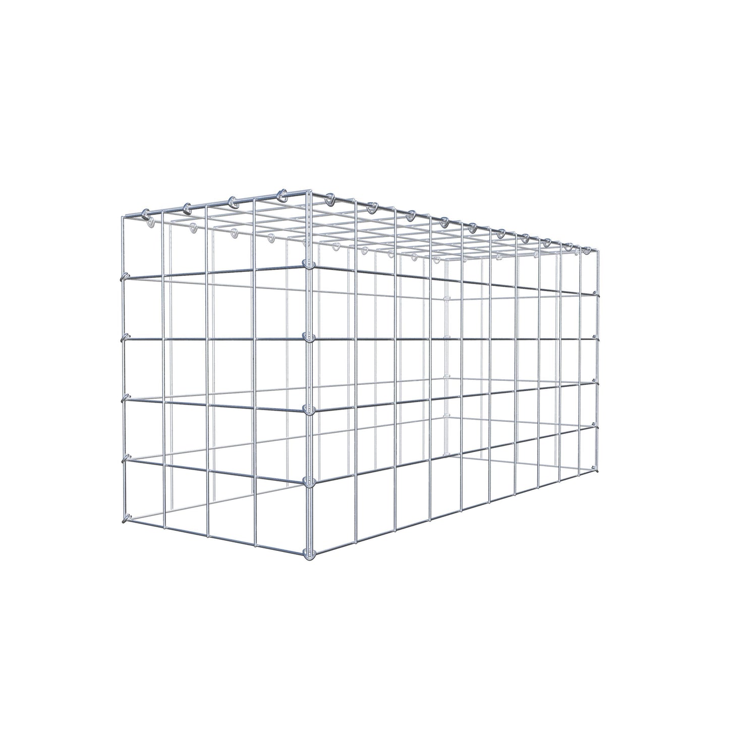 Type 3 oplegkorf 100 cm x 50 cm x 40 cm (L x H x D), maaswijdte 10 cm x 10 cm, C-ring