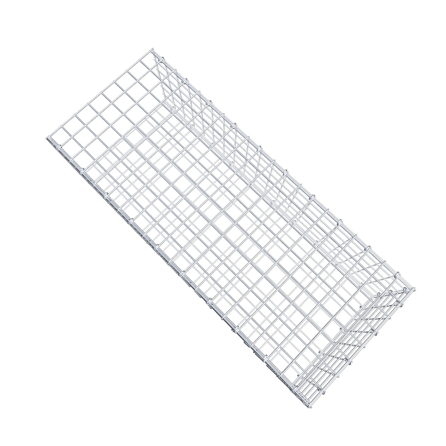 Gavión complementario de tipo 2 100 cm x 30 cm x 40 cm (largo x alto x fondo), malla 5 cm x 5 cm, anillo en C