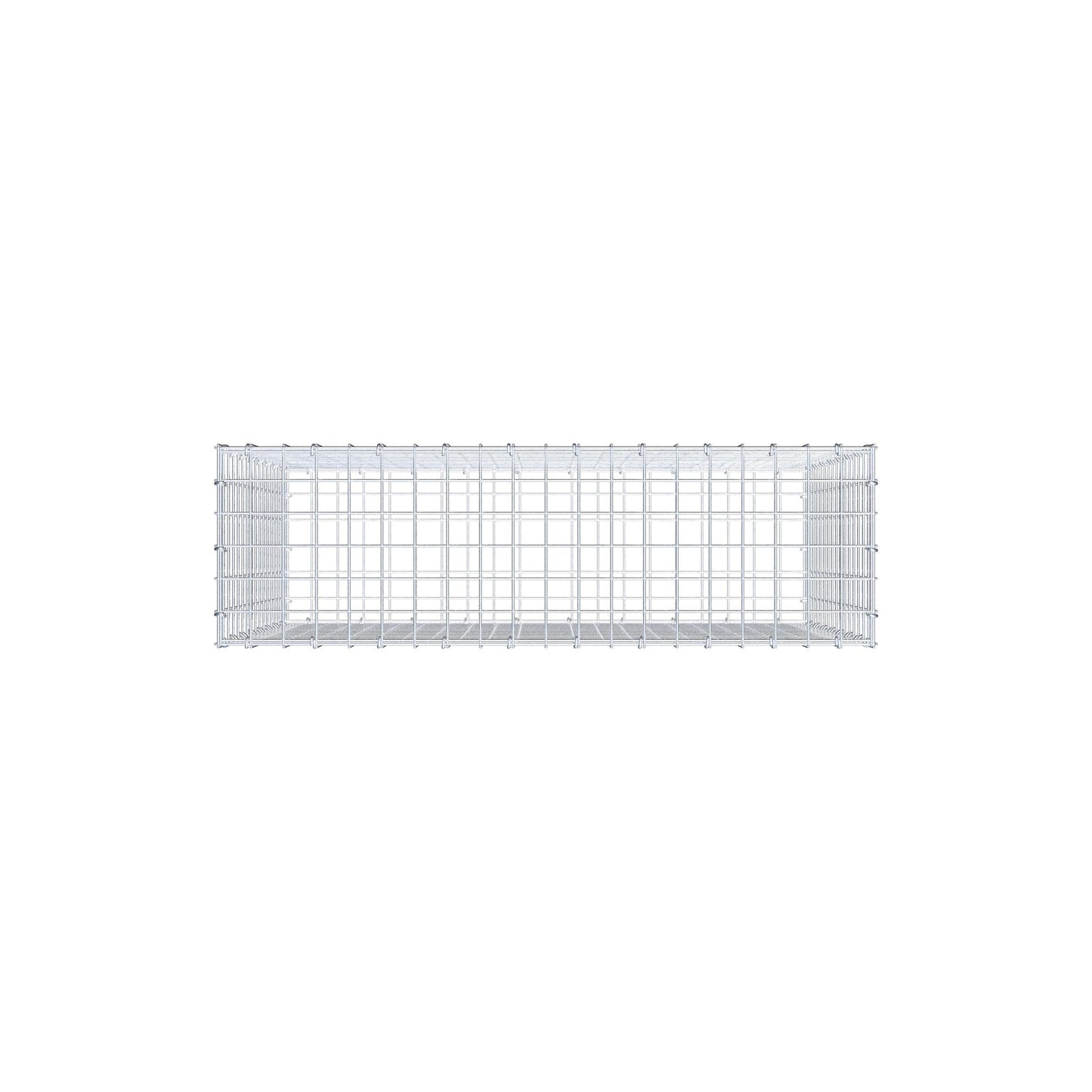 Gabbione 100 cm x 80 cm x 30 cm (L x H x P), maglia 5 cm x 5 cm, anello a C