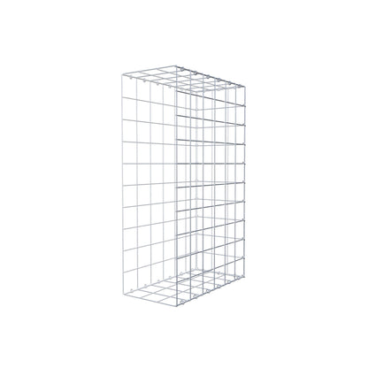 Monteret gabion type 2 100 cm x 60 cm x 30 cm (L x H x D), maskestørrelse 10 cm x 10 cm, C-ring