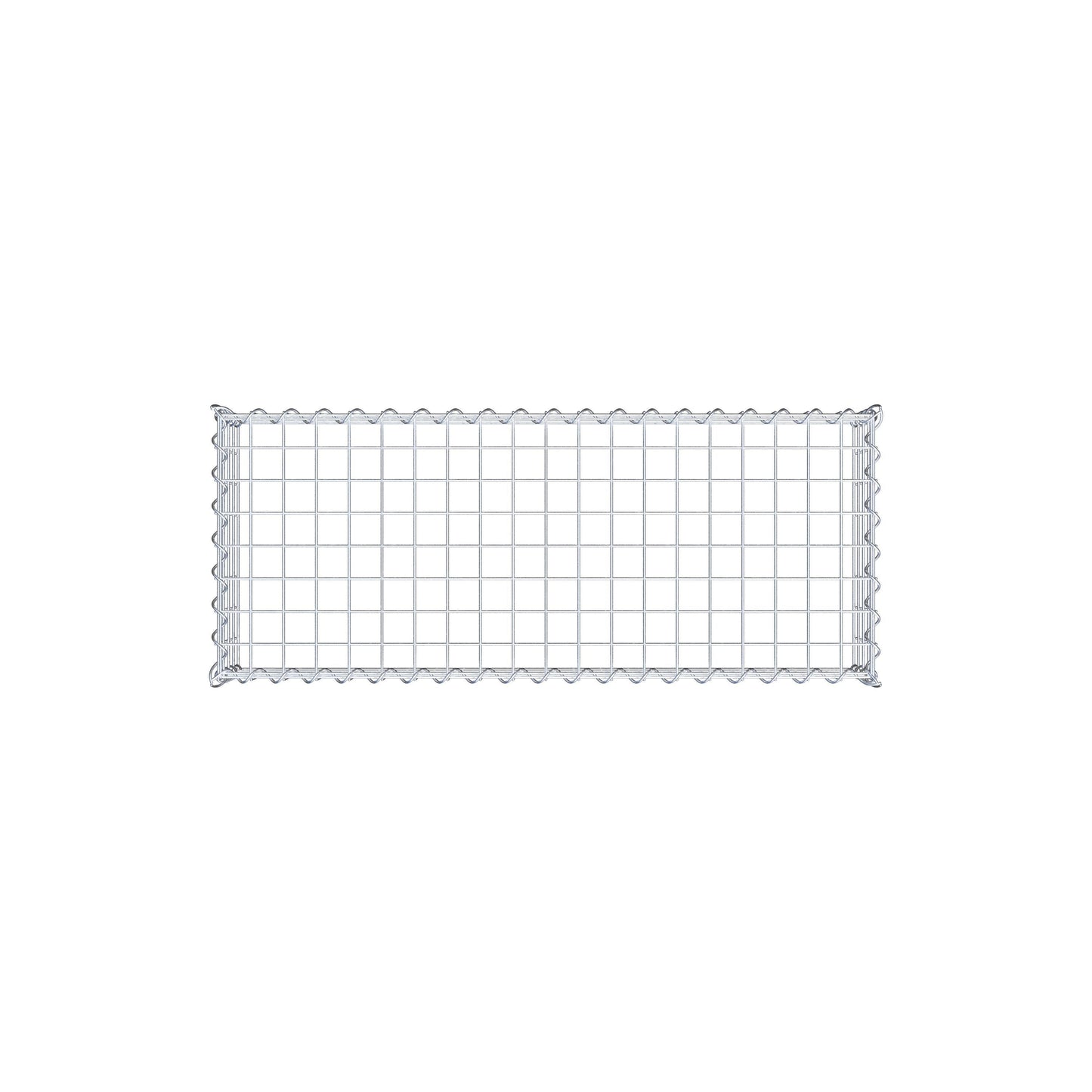 Gabbione aggiuntivo tipo 3 100 cm x 20 cm x 40 cm (L x A x P), dimensione maglia 5 cm x 5 cm, a spirale