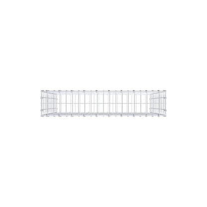 Gabion 100 cm x 100 cm x 20 cm (L x H x D), mesh size 5 x 10 cm, spiral ring