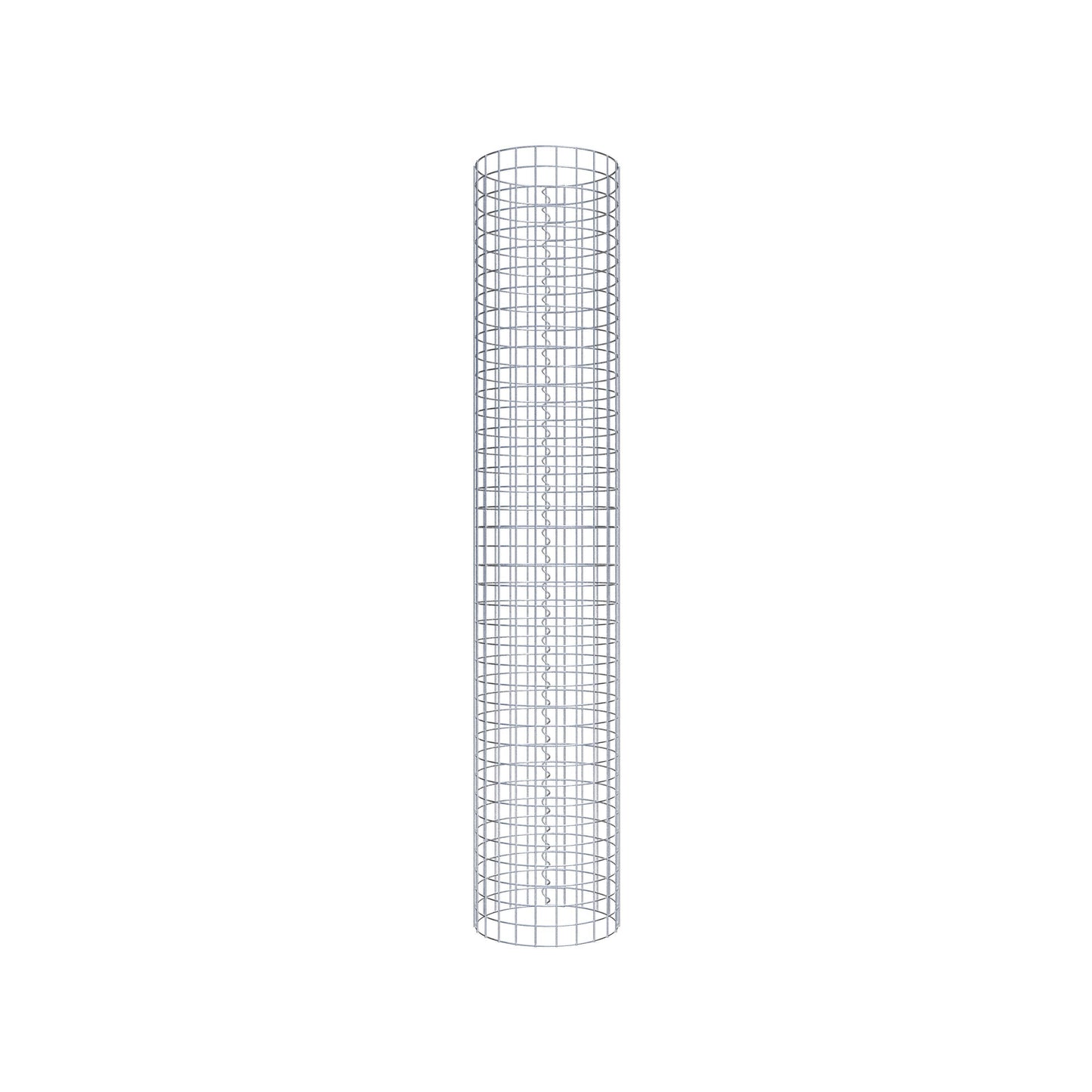 Columna de gaviones redonda 37 cm de diámetro, 200 cm de altura, malla 5 cm x 5 cm